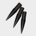 Three Competition Archery Products 3D NockBuster Ballistic arrow points in an angled arrangement