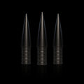 Three Competition Archery Products 3D NockBuster Ballistic arrow points upright on black