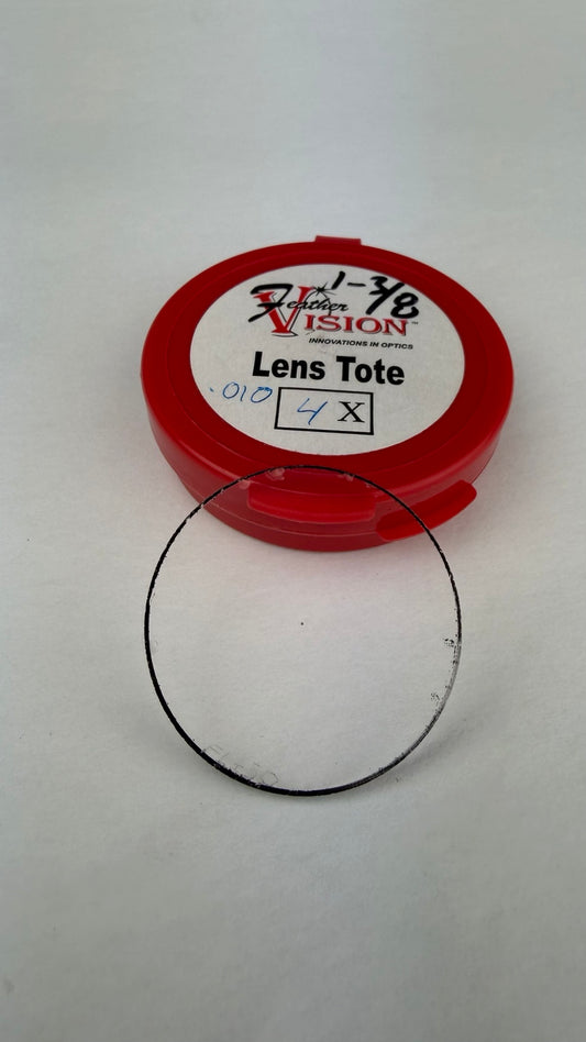 Feather Vision VerdePlus glass scope lens 1-3/8 inch with edge chips