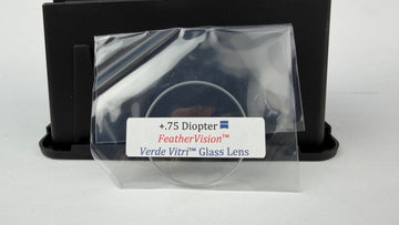 New Feather Vision Verde Vitri glass scope lens 1-3/8 inch +.75 diopter in unopened package