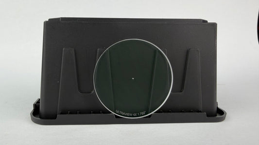 UltraView 4X 1.750 inch polycarbonate scope lens with .019 inch center drill