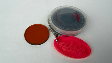 Clear Targets amber polycarbonate scope lens 1-3/8 inch .62 diopter