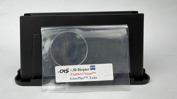 Feather Vision Acies Plus lens 1-1/8 inch +.50 diopter .015 inch center drill
