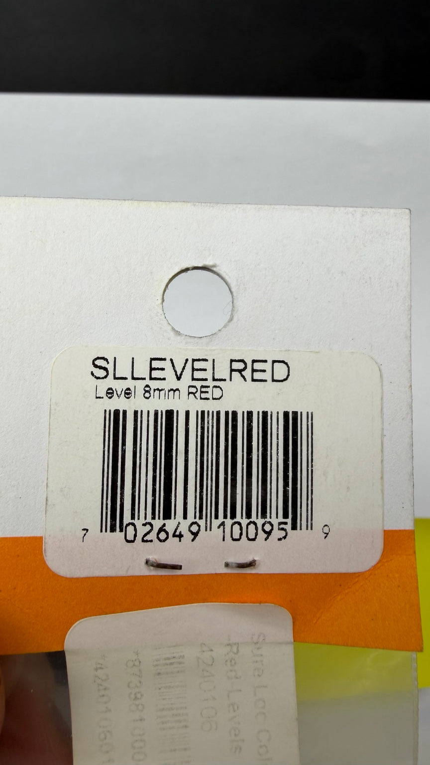 Sure-Loc 8mm red level packaging label