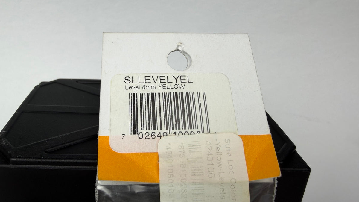 Sure-Loc 8mm yellow level packaging label