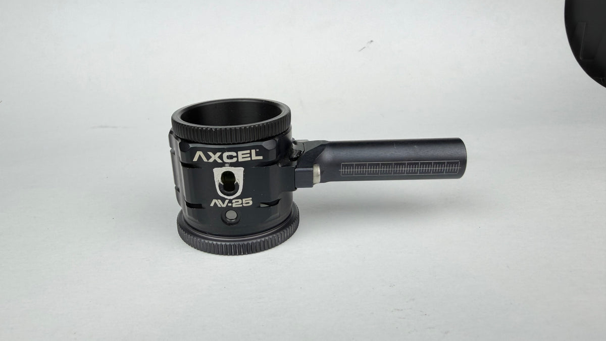 Axcel AV-25 archery scope side view