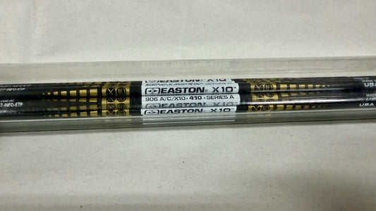 Easton X10 410 spine — original shaft markings