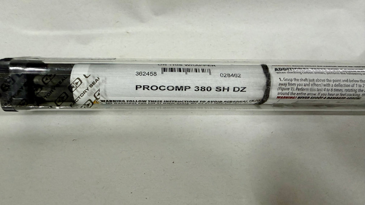 Easton ProComp 380 spine — original package label