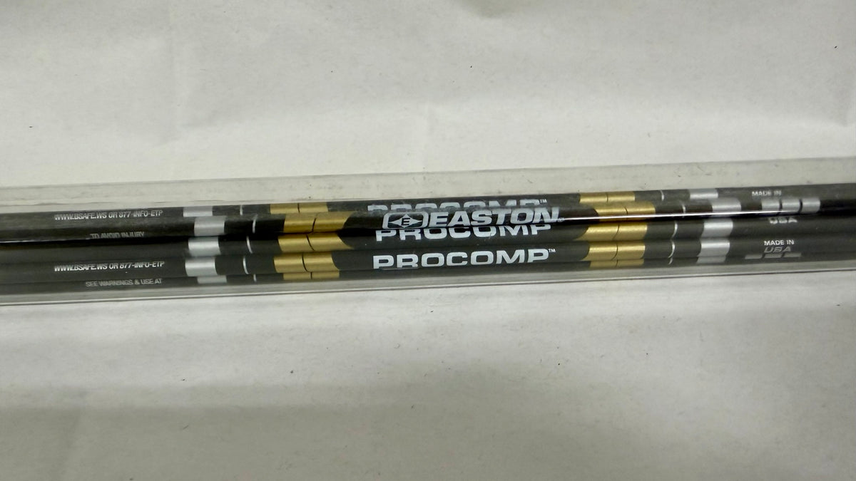 Easton ProComp 380 spine — original shaft markings