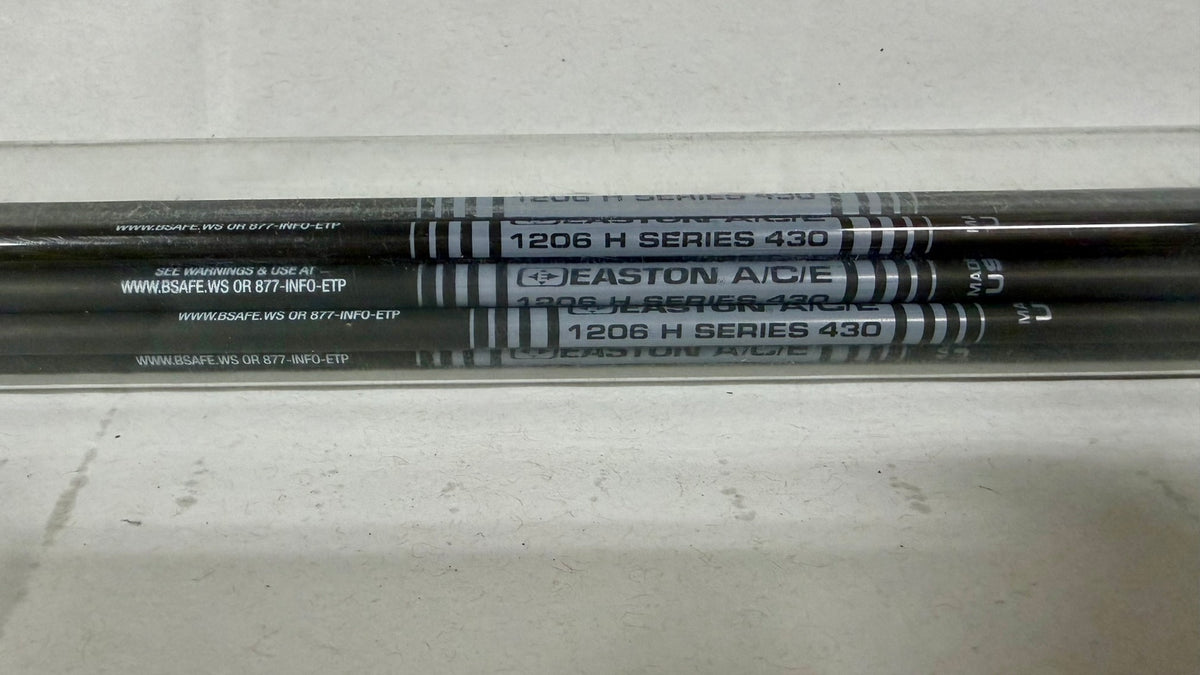 Easton A/C/E 430 spine — original shaft markings