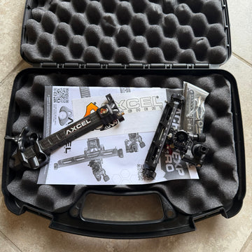 AXCEL Achieve XP Pro 6-inch right-hand sight and accessories in hard case